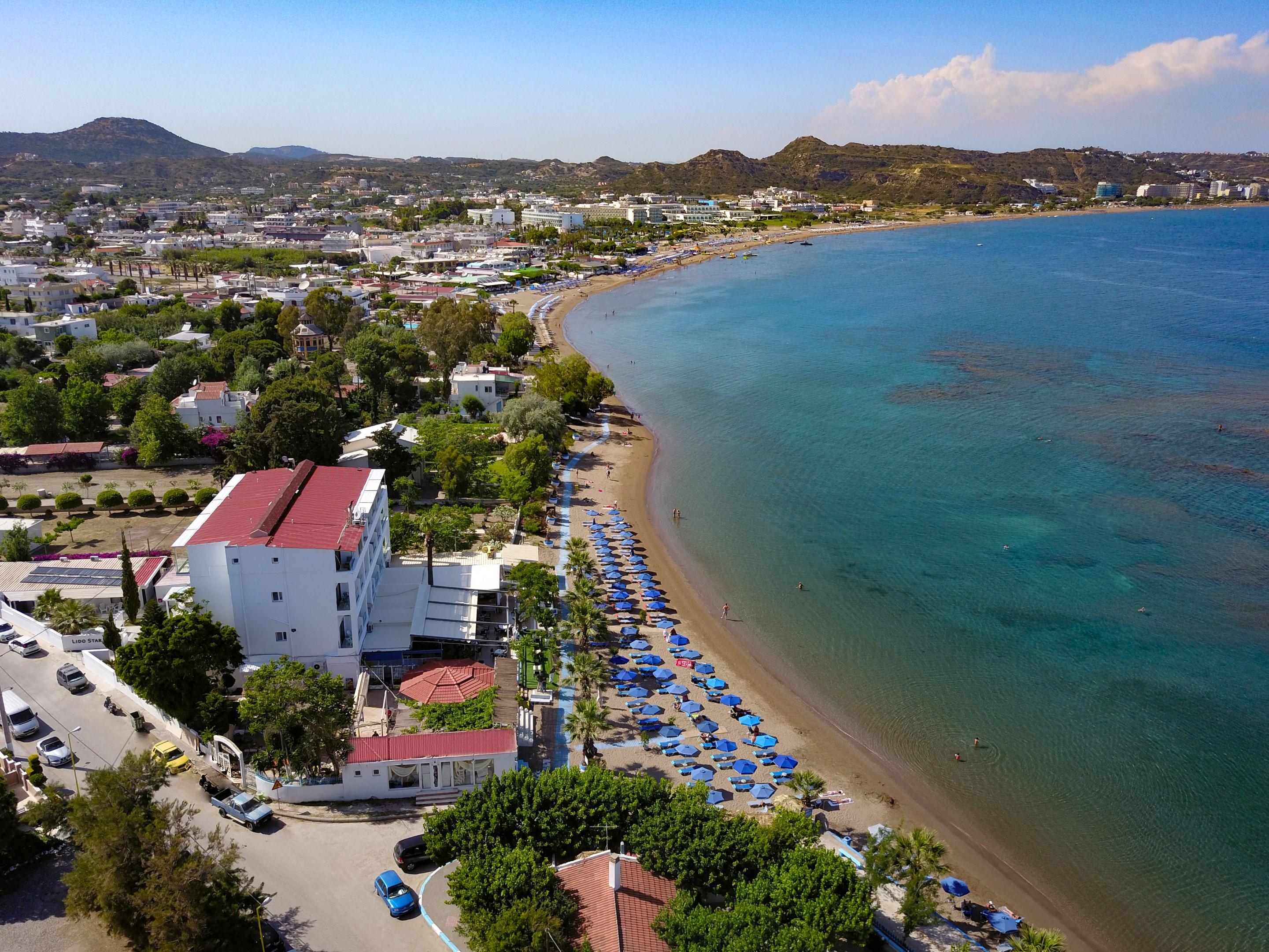 Hotel Lido Star Beach Faliraki Exterior foto